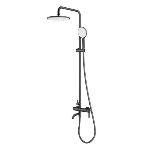 Душевая стойка Splenka S221.24.06 настенная цвет черный