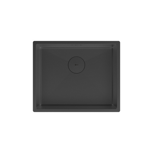Кухонная мойка LeMark Olanga 540 9932128 54х44 цвет черный матовый