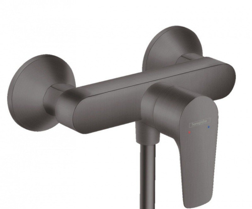 Смеситель Hansgrohe 71760340 настенный хром черный шлифованный/брашированный без термостата