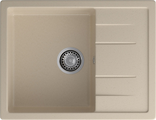 Кухонная мойка Granfest Quadro Q-650L кашемир 50х65 цвет бежевый