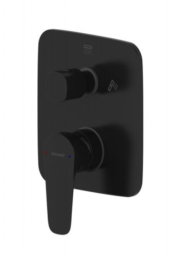 Смеситель для душа Bravat Source PB8173218BW-2-ENG встраиваемый в стену черный