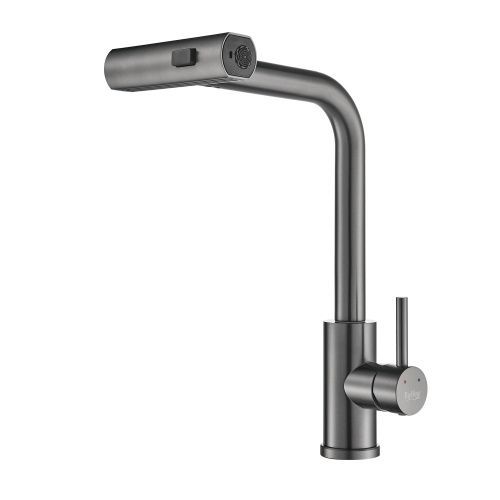 Смеситель для кухни Raffine F203T на мойку оружейная сталь