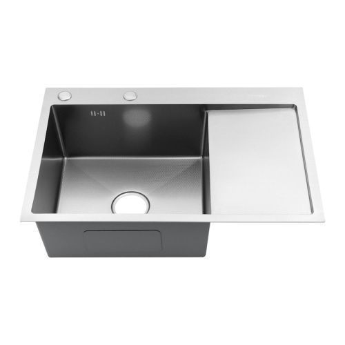 Кухонная мойка Fmark FSC7550L-L 75х50 цвет сатин поверхность матовая