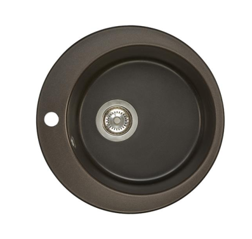 Мойка кухонная Aquaton Иверия 1A711032IV280 48х48 цвет кофе