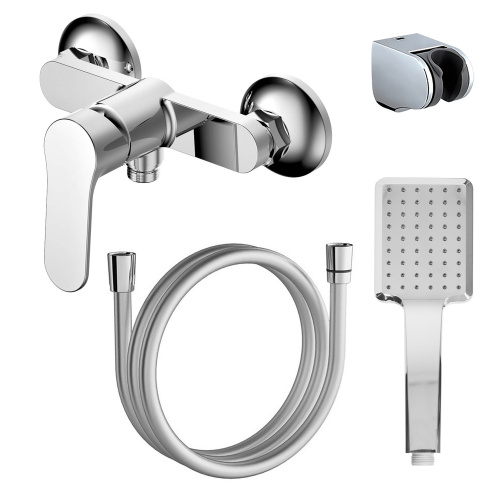 Смеситель Azario Elvis AZ-WWK338155C настенный хром