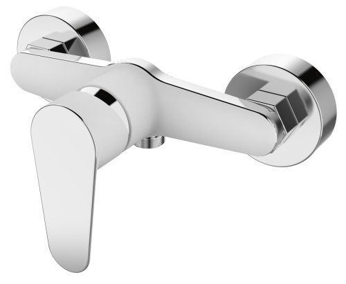 Смеситель для ванны и душа Voda SW 80 W настенный белый/хром