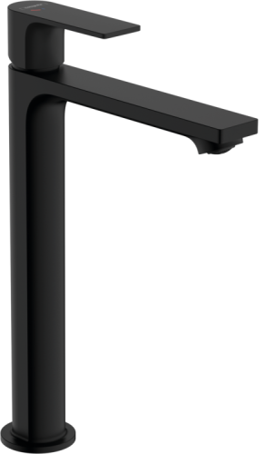 Смеситель Hansgrohe Rebris E 72581670 на раковину/столешницу черный матовый без термостата