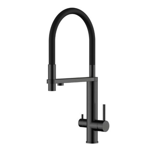 Смеситель для кухни Knotlor Infinity SS-15/BL на мойку черный