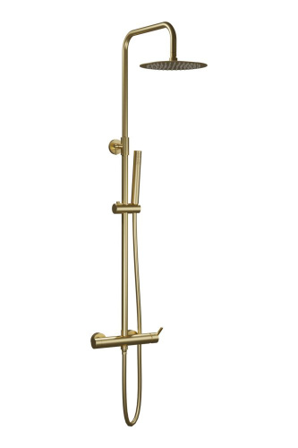 Душевая стойка AQG Urban Flow 21UFR25UFD09 настенная цвет золото матовое