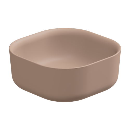 Раковина GSG Ceramic Design Hit! 42см HILAVQU42032 накладная цвет бежевый