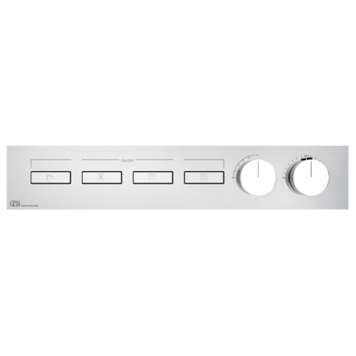 Смеситель для душа Gessi Hi-Fi 63016#031 встраиваемый в стену хром с термостатом (внешняя часть)