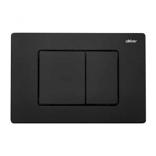 Клавиша смыва механическая Abber AC0120MB цвет черный матовый