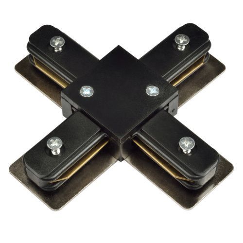Коннектор Volpe UBX-Q121 UBX-Q121 K41 BLACK 1 POLYBAG Соединитель для шинопроводов Х-образный