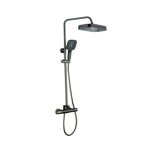 Душевая стойка ALMAes Doris GK-0348 настенная цвет оружейная сталь Душевая стойка ALMAes Doris GK-0348 настенная цвет оружейная сталь