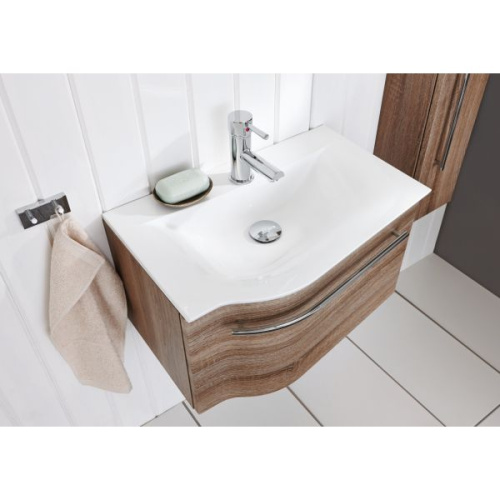 Тумба с раковиной Puris For Guests SETFG6005R(722/161) 60х35х35 подвесная цвет белый матовый