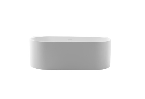 Ванна из искусственного камня Solid Surface Cezares LUX CZR-LUX-WALL-170-80-55-SSB 170х80 пристенная овальная с ножками