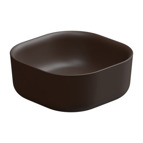 Раковина GSG Ceramic Design Hit! 42см HILAVQU42035 накладная цвет коричневый