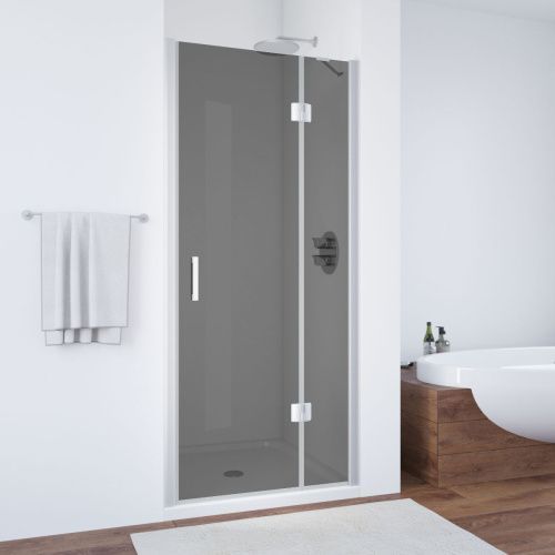 Душевая дверь Vegas-Glass AFP TUR+NOVO AFP NOVO 90 07 07 R 90х190 стекло тонированное профиль хром