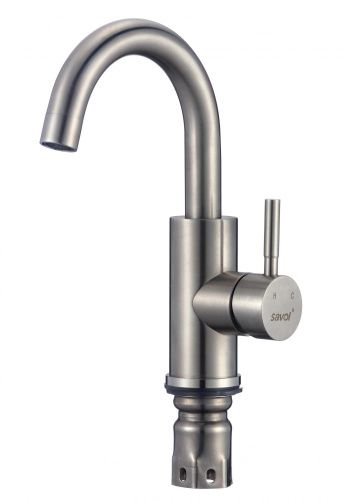 Смеситель для кухни Savol S-SUS8002 на столешницу сатин