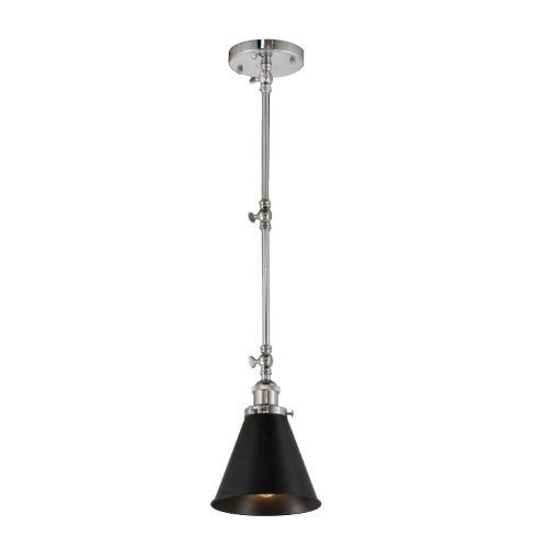 Светильник подвесной Lumina Deco Rubi (Руби) LDP B007 CHR+BK