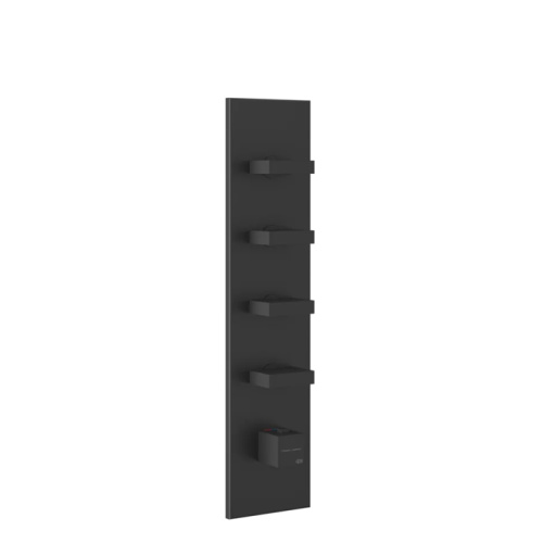 Смеситель для душа Gessi Rettangolo 43028#299 встраиваемый в стену черный с термостатом (внешняя часть)