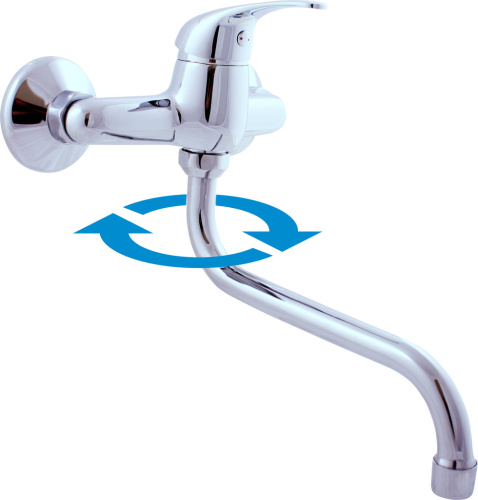 Смеситель для кухни RavSlezak SAZAVA SA501.5/21 настенный хром