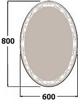 Зеркало в ванную De Aqua Деко DEC 401 060 60х80 - фото 3