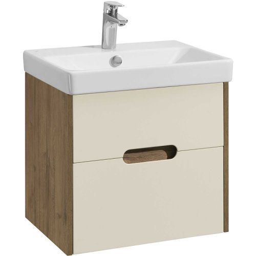 Тумба под раковину Aquaton Оливия 1A254201OLVG0 53х43х50 подвесная цвет дуб веллингтон