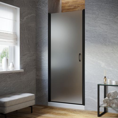 Душевая дверь Vegas-Glass EP LUX EP LUX 60 02М 10 L 60х200 стекло матовое профиль черный