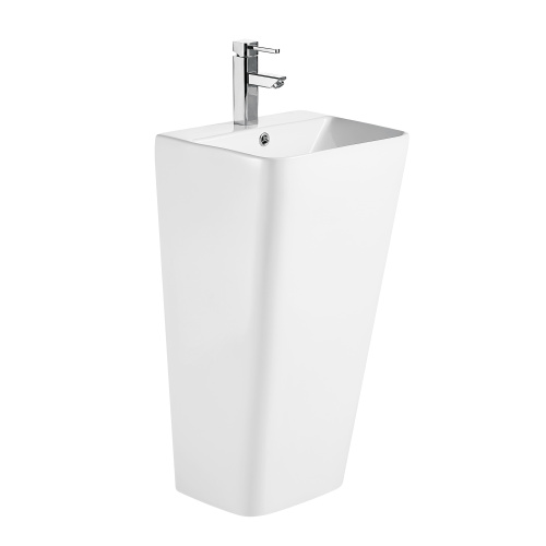 Раковина Azario FRETTA SQUARE 44 см AZ-302 напольная цвет белый