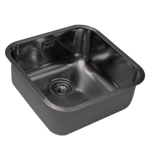 Кухонная мойка Grandex Aqua SELECT 44 2003333 45х45 цвет графит поверхность матовая