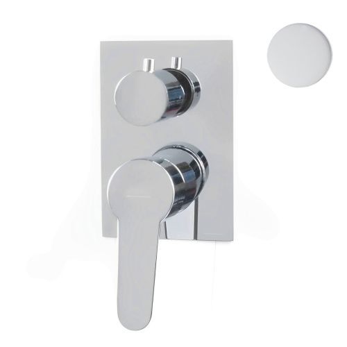 Смеситель для ванны и душа Webert Sax Evolution SE880601740 встраиваемый в стену белый