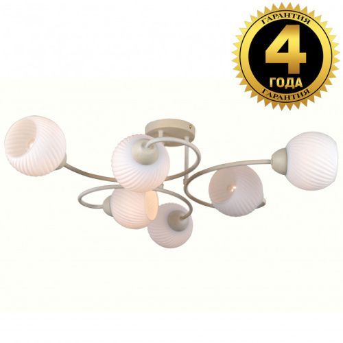 Люстра на штанге Natali Kovaltseva 81400 81400/6C BEIGE GOLD