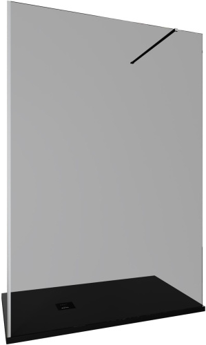 Душевая перегородка Allen Brau Infinity 3.21026.BA.T 140х200 стекло тонированное профиль серебро брашированное
