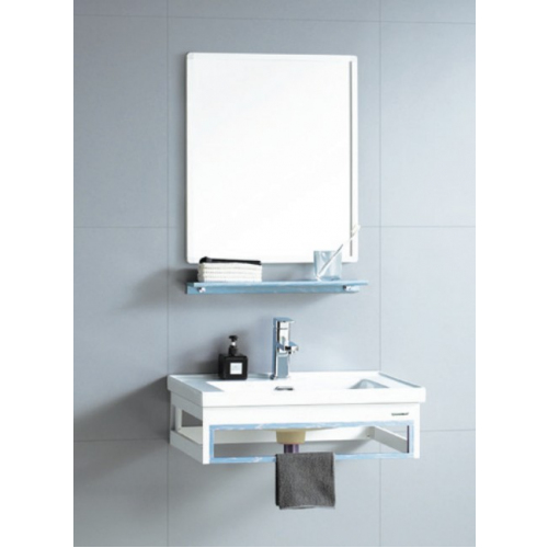 Тумба + раковина + зеркало River LAURA 705 BU (10000003947) 70,5х44х20 подвесная
