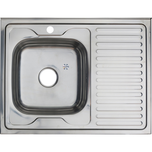 Кухонная мойка Melana 007 t L (*10) 80x60 цвет хром