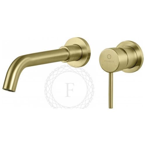 Смеситель для раковины Filarete Roun FL4020MG встраиваемый в стену золото