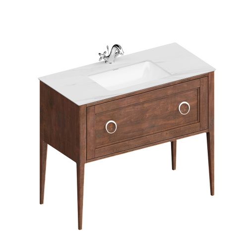 Тумба под раковину Kerama Marazzi PLAZA PL.CN.100.1\NUT.M 100х47х84 напольная цвет коричневый