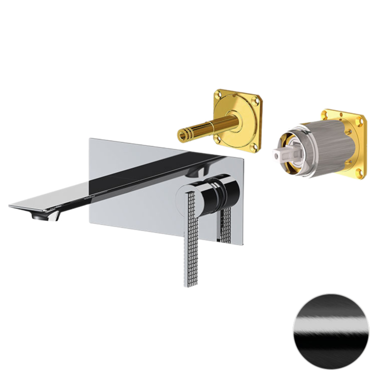 Смеситель для раковины Daniel Club ANC632KBFZ встраиваемый в стену черный