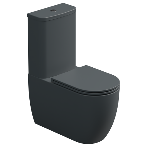 Чаша унитаза напольная GSG Ceramic Design Like LKMBL028P цвет черный