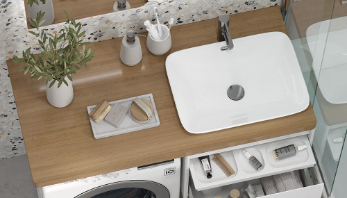 Столешница Velvex KLAUFS st.KLA.120.R дуб французский 120х61х4 накладная цвет Шатанэ