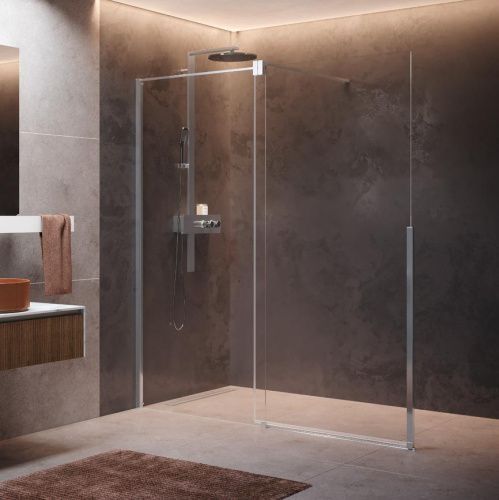 Душевая дверь Novellini H Style HSTYLE120S-1B 120х200 стекло прозрачное профиль хром глянцевый