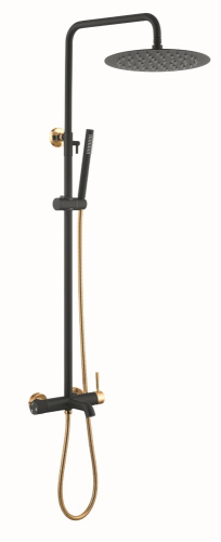 Душевая стойка Boheme Uno 468-BG настенная цвет золото