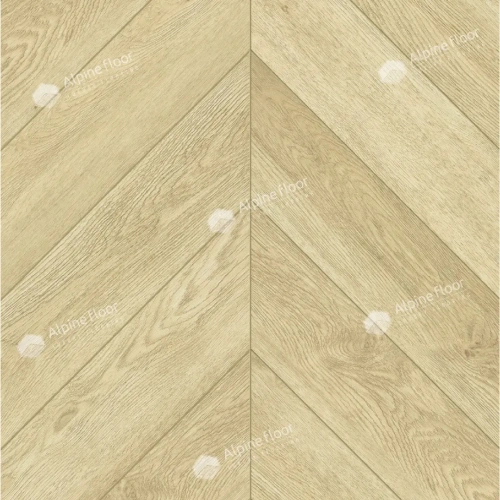 SPC ламинат Alpine Floor Chervon Alpine ECO 18-2 MC Дуб Ваниль Селект Chevron толщина 0.5 см 43 класс 600х127