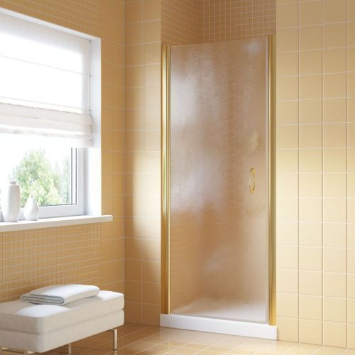 Душевая дверь Vegas-Glass EP LUX EP LUX 60 09 02 L 60х200 стекло рифленое профиль золото