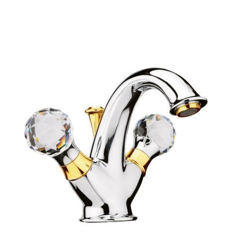 Смеситель Webert Karenina KA700102017 на раковину хром/золото