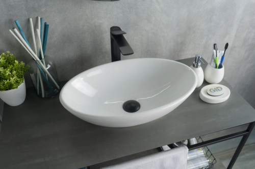 Раковина Gid Lago 52 см 51109 накладная цвет белый