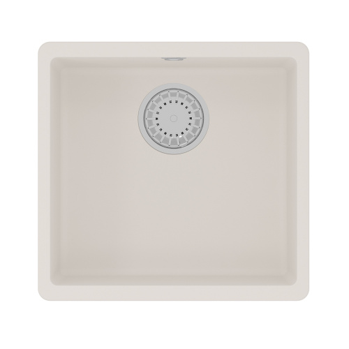 Кухонная мойка LeMark Sinara 440-u 9910070 44х42 цвет белый поверхность матовая