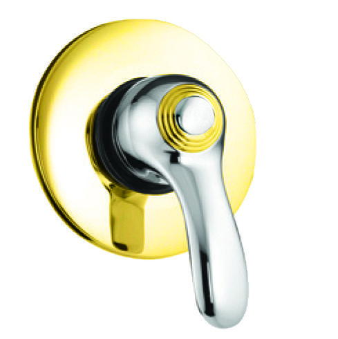 Смеситель для ванны и душа Fiore JAFAR 47CO5130 встраиваемый в стену хром/золото