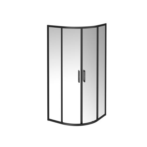 Душевой уголок Kerama Marazzi VETRO VE.90.RSD.BLK.M 89х89 стекло прозрачное профиль черный матовый без поддона